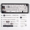 Kitten and Puppy 104+27 MOA Profile Keycap Set Cherry MX PBT Dye-subbed for Mechanical Gaming Keyboard